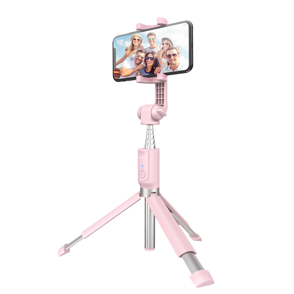 BlitzWolf BW-BS4 Extended Multi-angle Rotation bluetooth Tripod Selfie Stick for Smartphones - Deals Kiosk