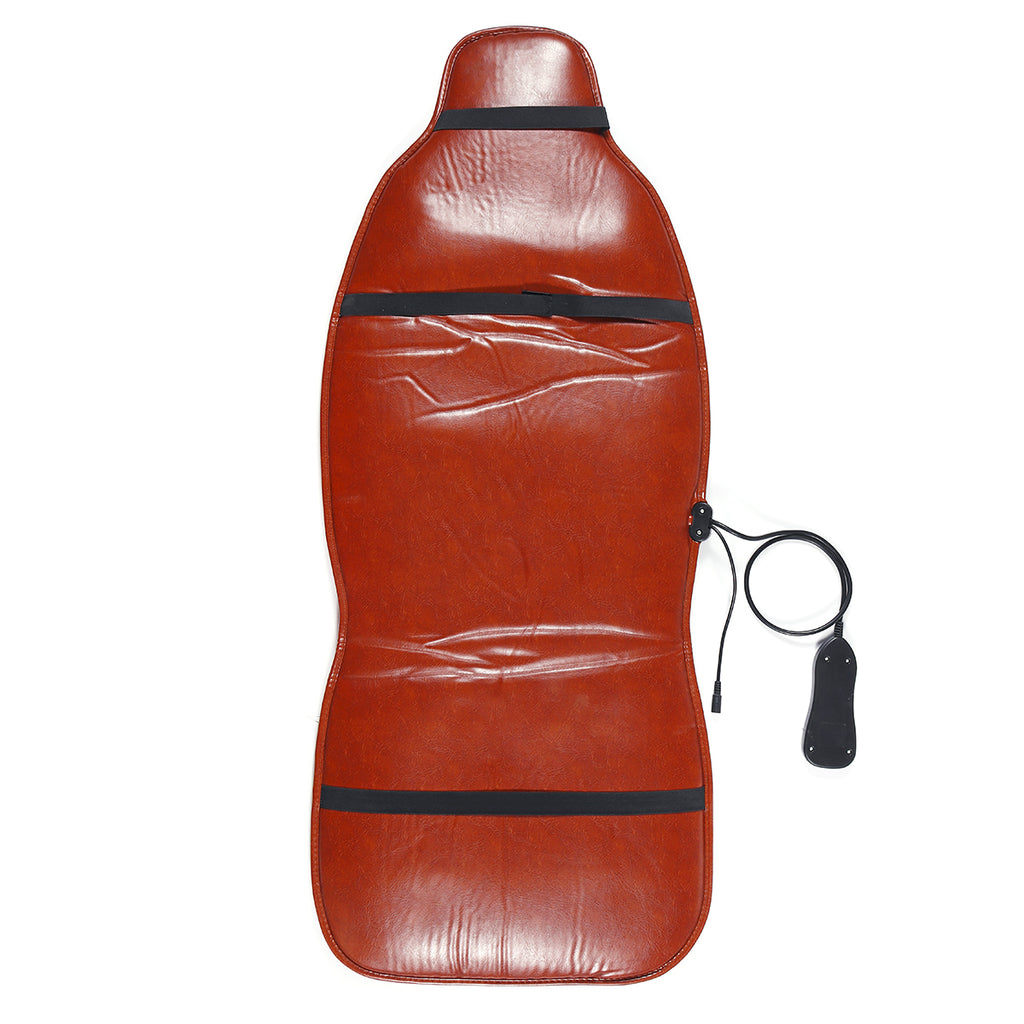 DC 12V Car Household Heated Full Body Massage Seat Cushion Back Lumbar Pain Relief Vibration Massager AC 110V-240V - Deals Kiosk