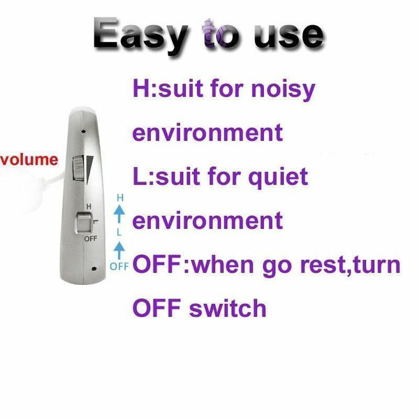 Rechargeable Digital Hearing Aids Assistance Severe Loss BTE Ear Aids HIGH-POWER - Deals Kiosk