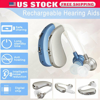 Rechargeable Digital Hearing Aids Assistance Severe Loss BTE Ear Aids HIGH-POWER - Deals Kiosk