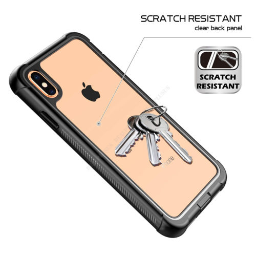 For iPhone XS Max XR X Shockproof Hybrid+Screen Protector Clear Hard Case Cover - Deals Kiosk