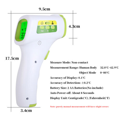 No Touch Digital Infrared Thermometer for Adult Baby Forehead Temperature °F/°C - Deals Kiosk