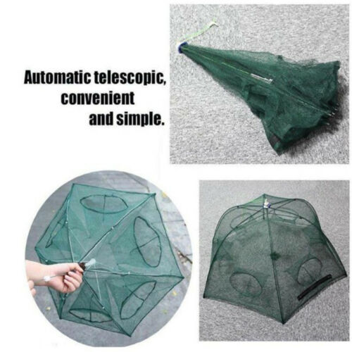 Heavy Duty 6/12 Holes Umbrella Foldable Fishing Trap Cast Net Shrimp Minnow New - Deals Kiosk