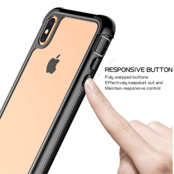 For iPhone XS Max XR X Shockproof Hybrid+Screen Protector Clear Hard Case Cover - Deals Kiosk