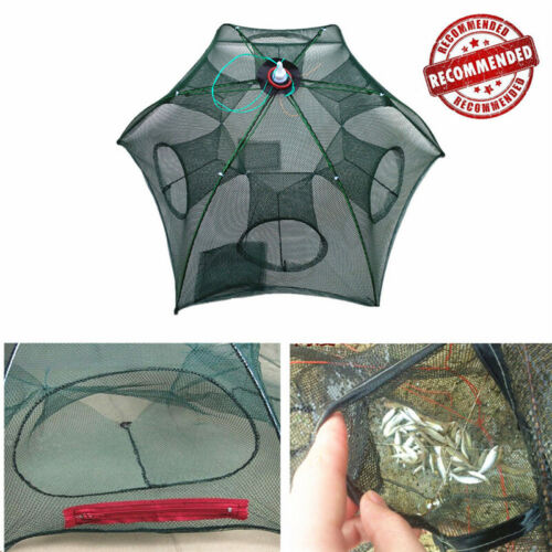 Heavy Duty 6/12 Holes Umbrella Foldable Fishing Trap Cast Net Shrimp Minnow New - Deals Kiosk