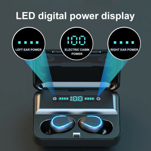 TWS Bluetooth 5.0 Earbuds Wireless Earphones Stereo in-Ear Headphones Deep Bass - Deals Kiosk