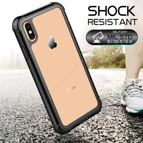 For iPhone XS Max XR X Shockproof Hybrid+Screen Protector Clear Hard Case Cover - Deals Kiosk