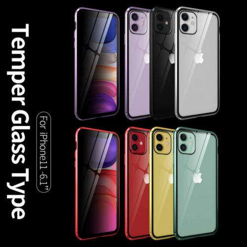 New For iPhone 11 Pro Max Anti-Spy 360° Double-Side Magnetic Tempered Glass Case - Deals Kiosk