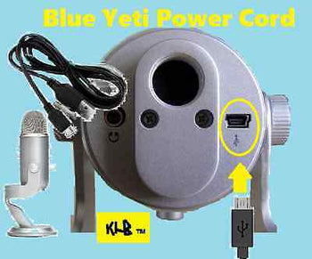 Blue Yeti Microphones USB Recording Mic Pro Studio Power Cord Cable Adapter - Deals Kiosk