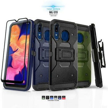 for SAMSUNG GALAXY A20 / A30 / A50, [Tank Series] Phone Case Cover & Holster - Deals Kiosk