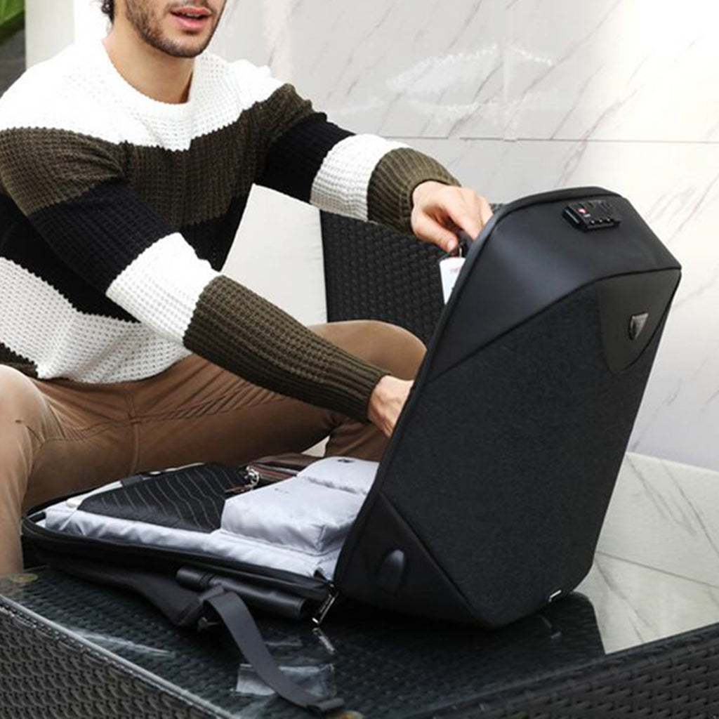 Anti Theft Customs Lock Laptop Backpack Bag Travel Bag With USB Charging Port - Deals Kiosk