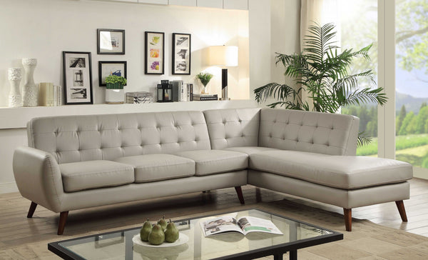 111" X 80" X 29" Gray Leatherette Sectional Sofa - Deals Kiosk