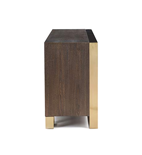 33" Veneer and Antique Brass Buffet - Deals Kiosk