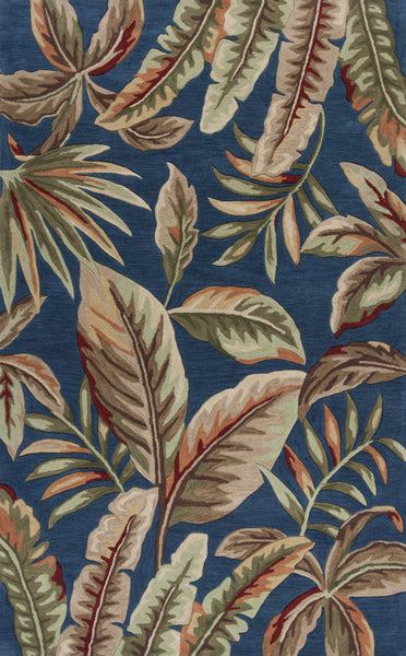 5' x 7'6" Polyester Ink Blue Area Rug - Deals Kiosk