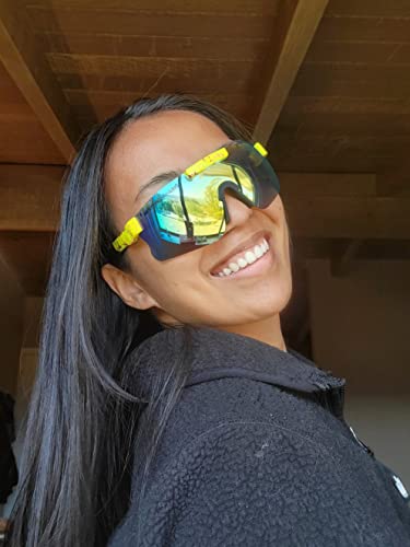 DreamWeaversInc 2 Pairs of Lightweight Polarized UV Protection Sunglasses - UV400 Protection Polarized Sports Eyewear for Men Women with Blue and Yellow Lens – Baseball, Cycling, Fishing Glasses - Deals Kiosk