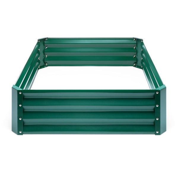 Green 4 ft x 3 ft Steel Rust Resistant Open Bottom Raised Garden Planter Bed - Deals Kiosk
