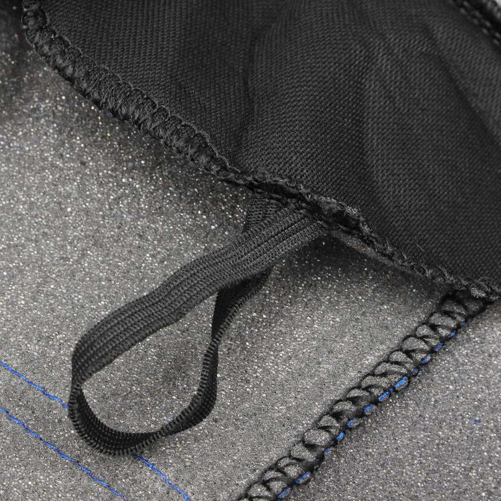 Universal Car Seat Covers Front Rear Protectors 9 Piece Set Washable Blue & Black - Deals Kiosk