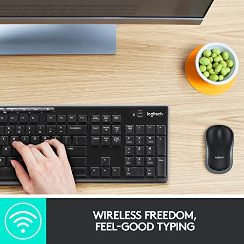 Logitech MK270 Wireless Keyboard and Mouse Combo for Windows, 2.4 GHz Wireless, Compact Mouse, 8 Multimedia and Shortcut Keys, 2-Year Battery Life, for PC, Laptop - Deals Kiosk