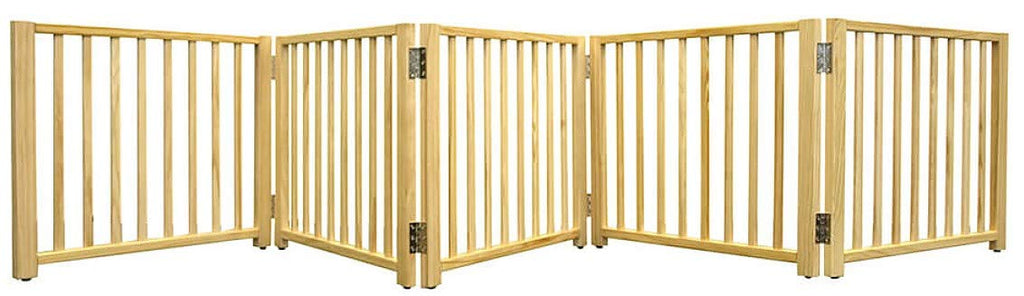 Free Standing Folding 5 Panel Gate - Deals Kiosk