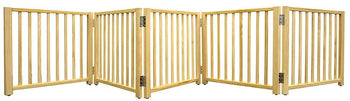 Free Standing Folding 5 Panel Gate - Deals Kiosk