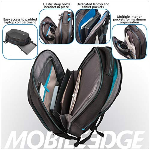 Mobile Edge Alienware Vindicator AWV15BP2.0 Carrying Case (Backpack) for 15.6" Notebook - Black, Teal - Deals Kiosk
