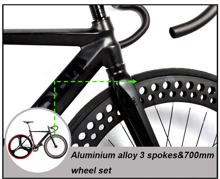 700C Racing Bike Bicycle Aluminum Alloy Frame Fixed Gear Fixed Cog Back Riding Track Bike - Deals Kiosk