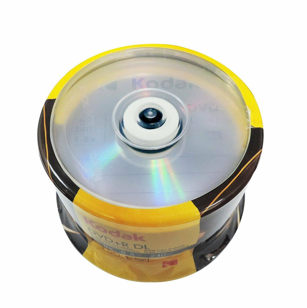 50-Pack Kodak 8X Logo Top DVD+R DL Dual Layer Disc 8.5GB - Deals Kiosk
