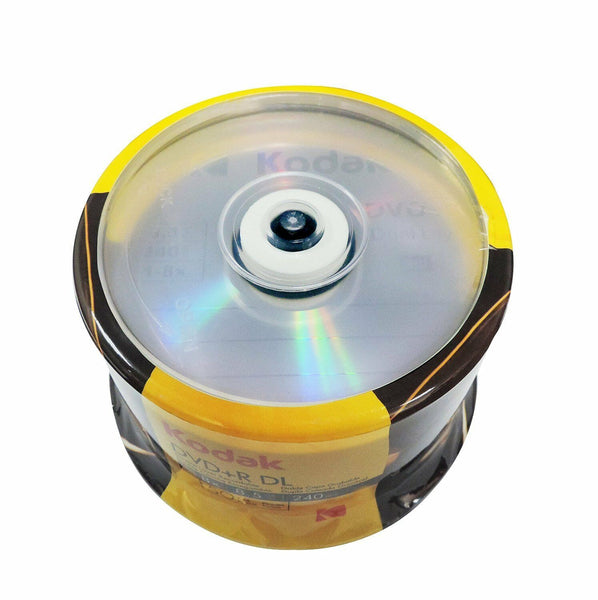50-Pack Kodak 8X Logo Top DVD+R DL Dual Layer Disc 8.5GB - Deals Kiosk