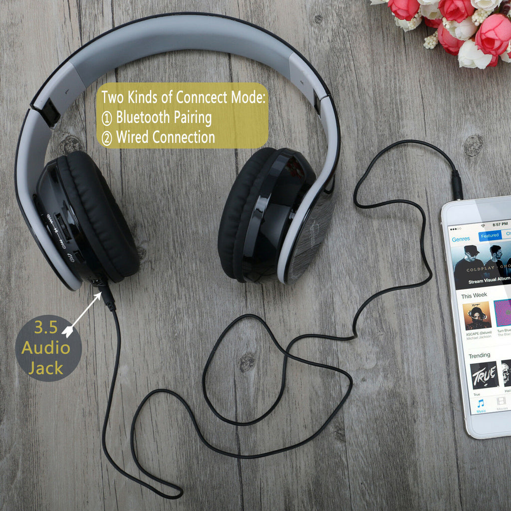 Stereo Hi-Fi Wireless V4.1 Bluetooth Headphones for Cell Phones Laptop Tablet PC - Deals Kiosk