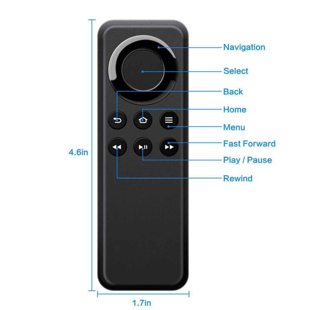Remote Control Replacement for Amazon Fire Stick TV Streaming Player Box CV98LM - Deals Kiosk
