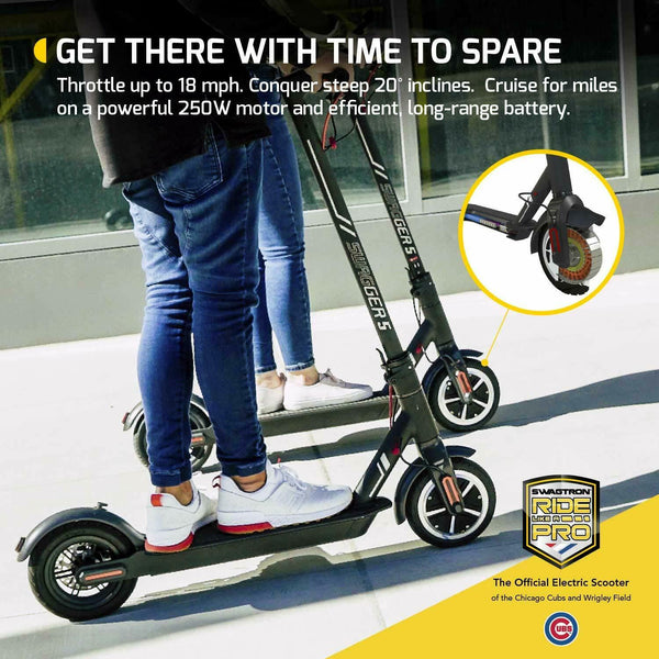 Swagtron High Speed Electric Scooter 8.5” Cushioned Tires Cruise Control SG-5S - Deals Kiosk
