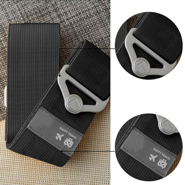 2PCS Travel Luggage Straps Adjustable Baggage Strap Suitcase Safety Packing Belt - Deals Kiosk