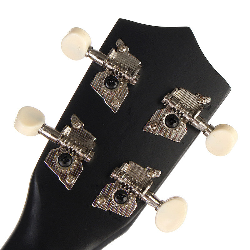 21 Inch Economic Soprano Ukulele Uke Musical Instrument With Gig bag Strings Tuner Black - Deals Kiosk