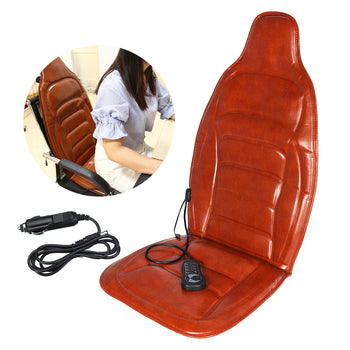 DC 12V Car Household Heated Full Body Massage Seat Cushion Back Lumbar Pain Relief Vibration Massager AC 110V-240V - Deals Kiosk