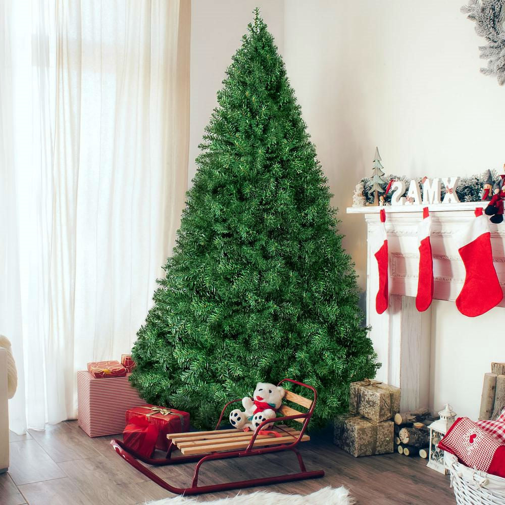 6ft Easy Up Faux Pine Hinged Christmas Tree with Metal Stand Stand - Deals Kiosk