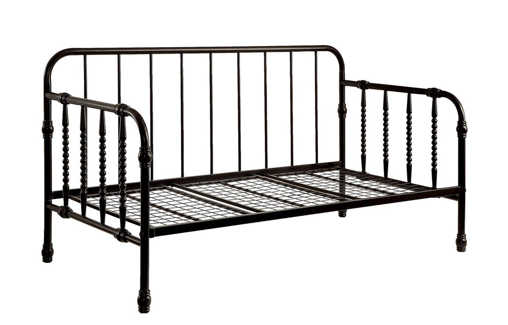 Metal Frame Daybed With Trundle, Black - Deals Kiosk