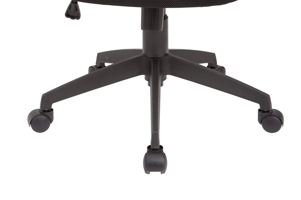 Black Pu Swivel Adjustable Office Chair With Mesh Seat And Back - Deals Kiosk