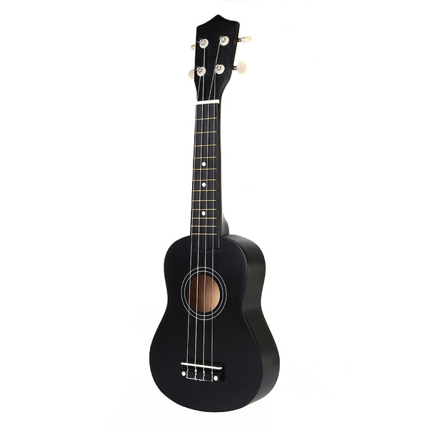 21 Inch Economic Soprano Ukulele Uke Musical Instrument With Gig bag Strings Tuner Black - Deals Kiosk