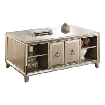 Spacious Coffee Table with Lift Top, Gold - Deals Kiosk