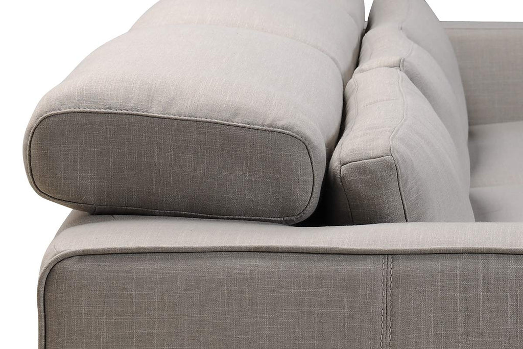 28" Fabric and Wood Sectional Sofa - Deals Kiosk