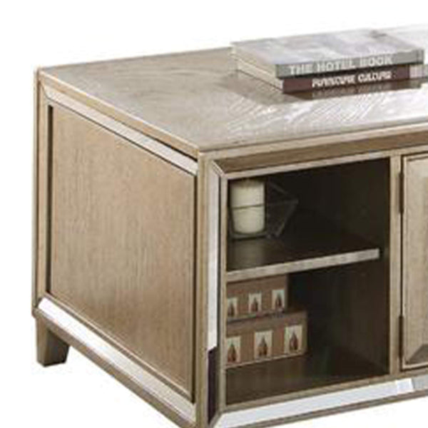 Spacious Coffee Table with Lift Top, Gold - Deals Kiosk