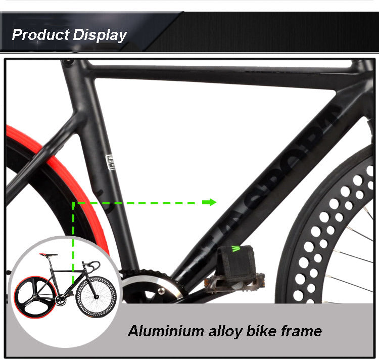 700C Racing Bike Bicycle Aluminum Alloy Frame Fixed Gear Fixed Cog Back Riding Track Bike - Deals Kiosk