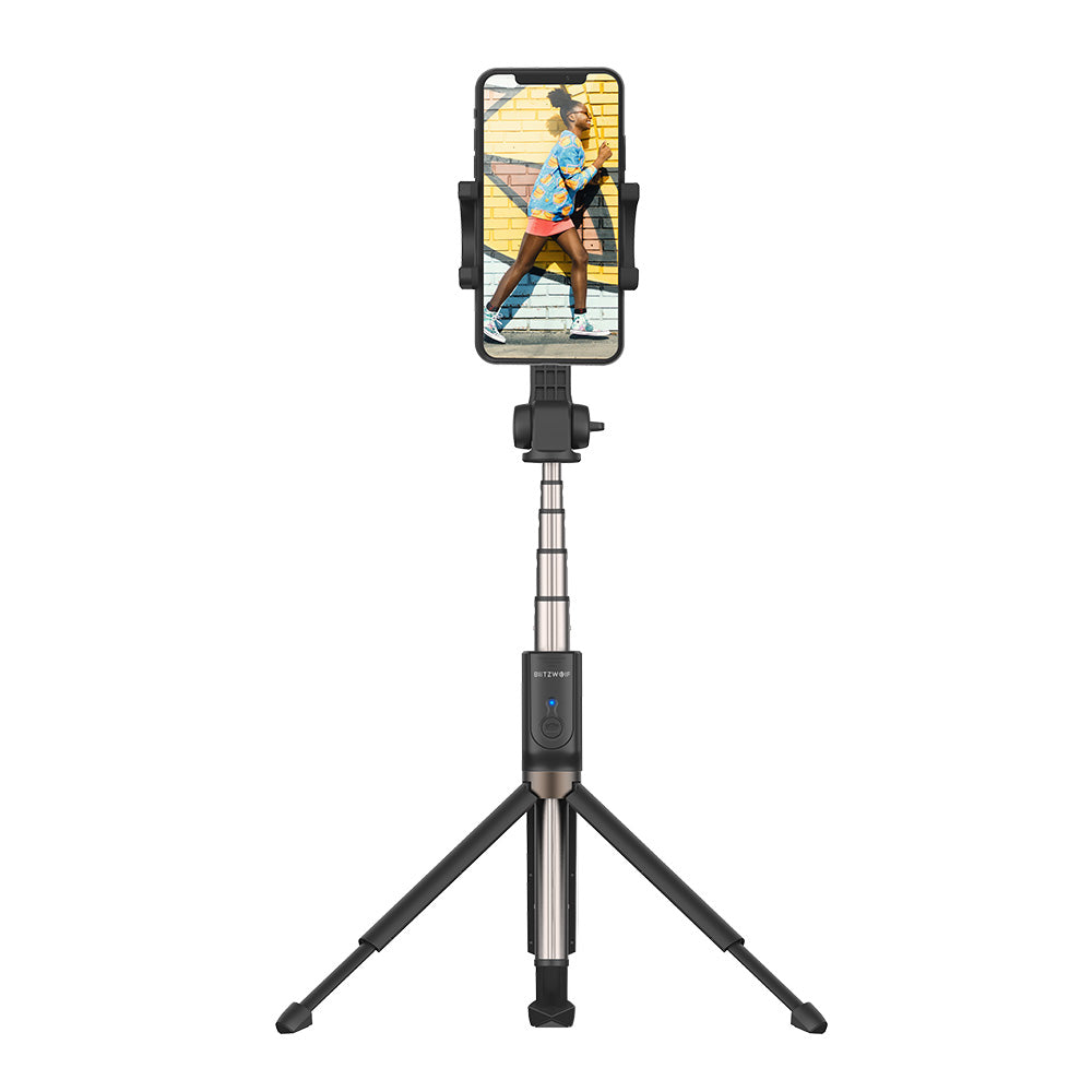 BlitzWolf BW-BS4 Extended Multi-angle Rotation bluetooth Tripod Selfie Stick for Smartphones - Deals Kiosk