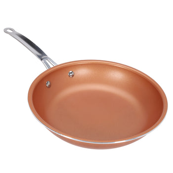 9inch Aluminum Stainless Steel Round Non Stick Copper Frying Pan Cookware Handle - Deals Kiosk