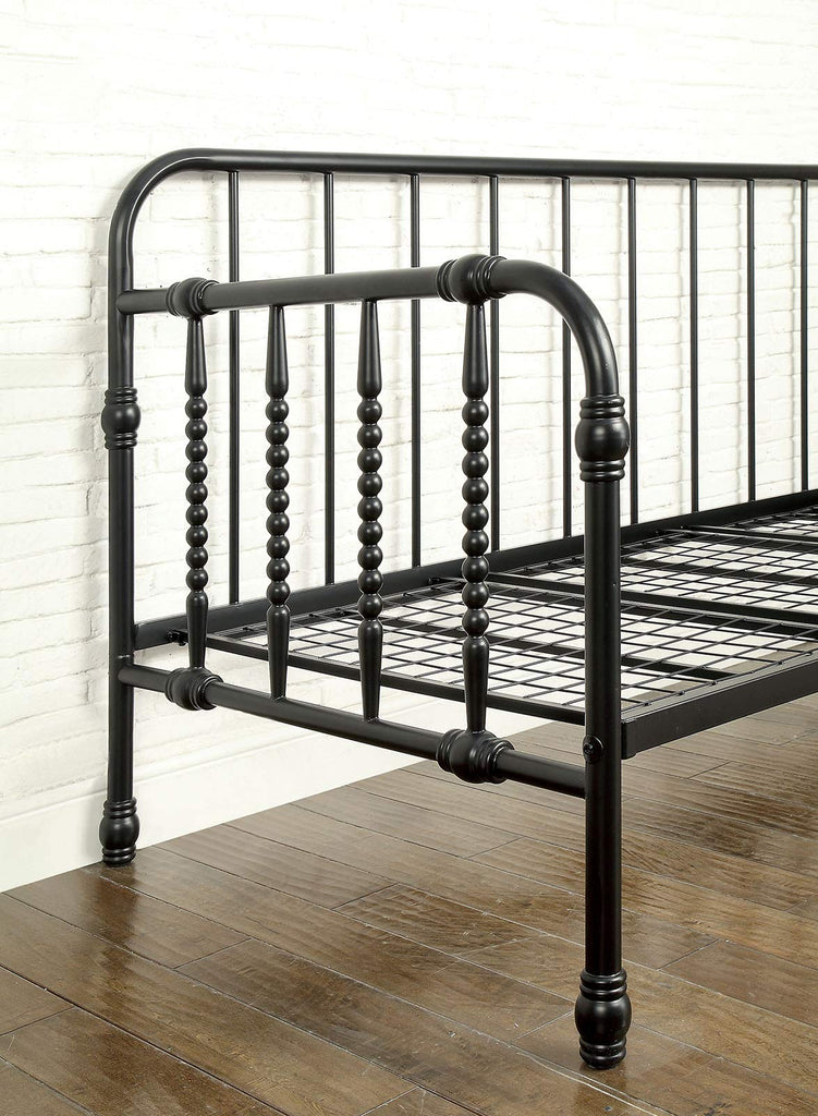 Metal Frame Daybed With Trundle, Black - Deals Kiosk