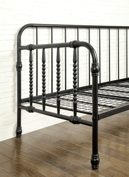 Metal Frame Daybed With Trundle, Black - Deals Kiosk