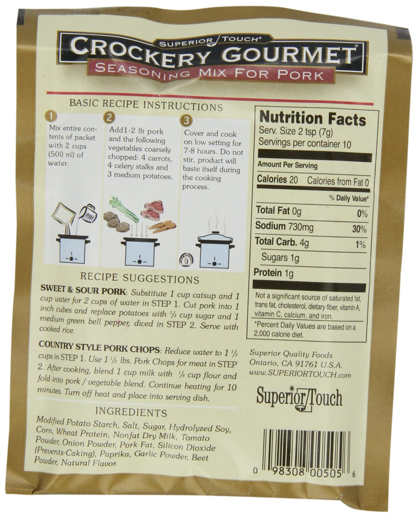 Crockery Gourmet Pork Seasoning Mix (12x2.5OZ ) - Deals Kiosk