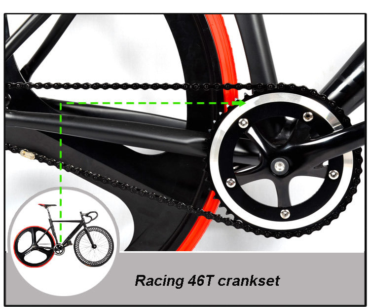 700C Racing Bike Bicycle Aluminum Alloy Frame Fixed Gear Fixed Cog Back Riding Track Bike - Deals Kiosk