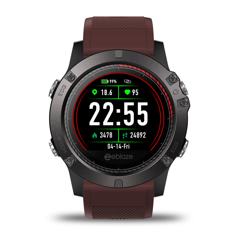 Zeblaze VIBE 3 ECG GREENCELL Heart Rate Instant ECG Activity Run Route Tracking Smart Watch - Deals Kiosk