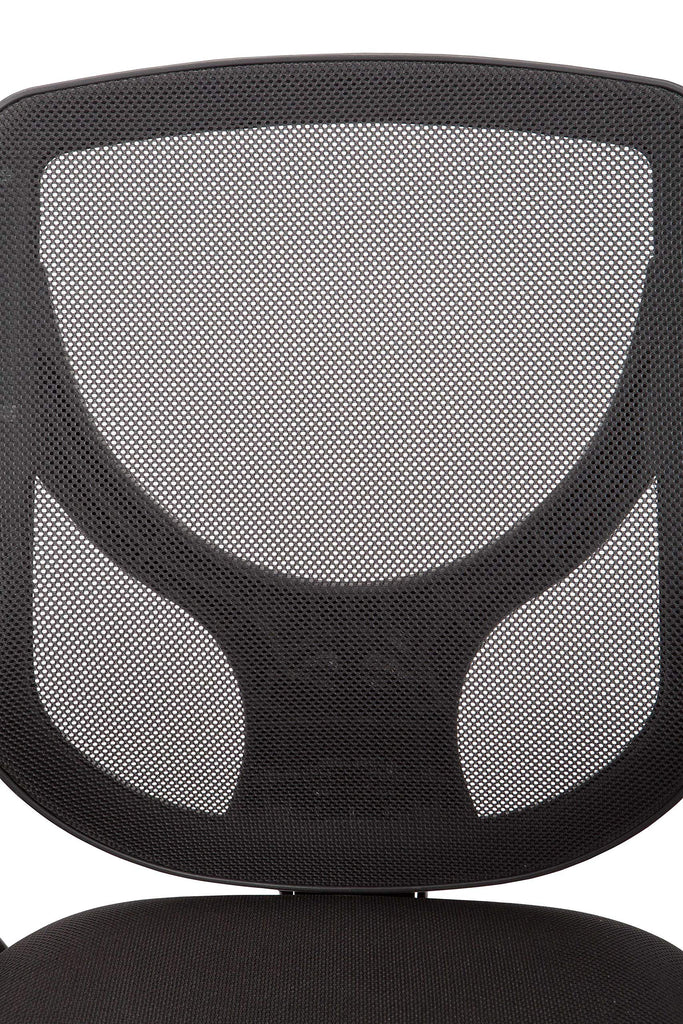 Black Pu Swivel Adjustable Office Chair With Mesh Seat And Back - Deals Kiosk